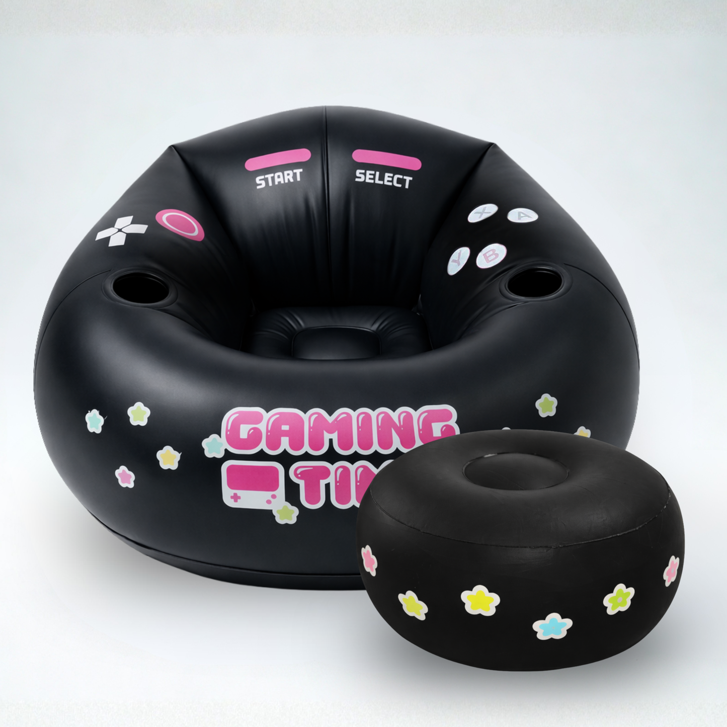 Gaming Time Chair with Ottoman
