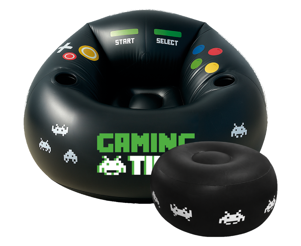 Gaming Time™ + Ottoman — Green