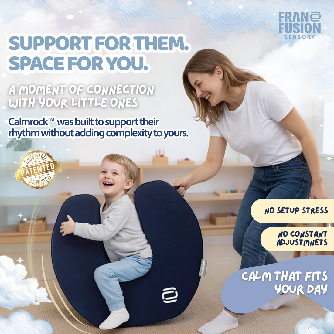 CALM ROCK™ SENSORY ROCKING CHAIR
