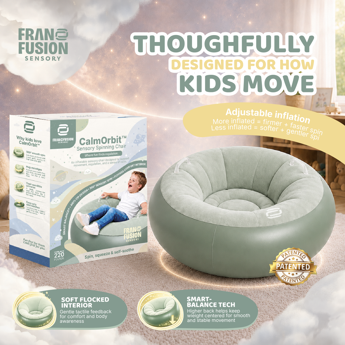 CALM ORBIT™ 360° SENSORY CHAIR